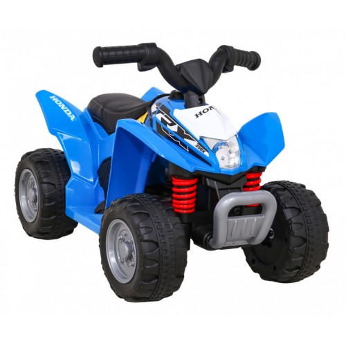 Quad Honda 250X TRX na batériu Modrá + Klaksón + LED + Ekokoža