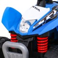 Quad Honda 250X TRX na batériu Modrá + Klaksón + LED + Ekokoža