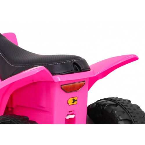 Quad Honda 250X TRX na batériu Ružová + Klaksón + LED + Ekokoža