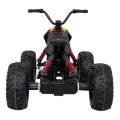 Quad Lucky Seven na batériu Čierne + Kolesá EVA + Pomalý štart + LED + MP3 USB