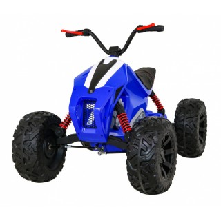 Quad Lucky Seven na batériu Modré + Kolesá EVA + Pomalý štart + LED + MP3 USB