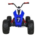 Quad Lucky Seven na batériu Modré + Kolesá EVA + Pomalý štart + LED + MP3 USB