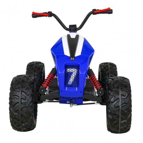 Quad Lucky Seven na batériu Modré + Kolesá EVA + Pomalý štart + LED + MP3 USB