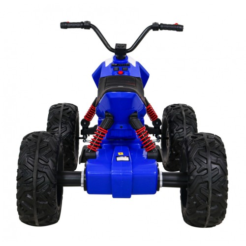 Quad Lucky Seven na batériu Modré + Kolesá EVA + Pomalý štart + LED + MP3 USB