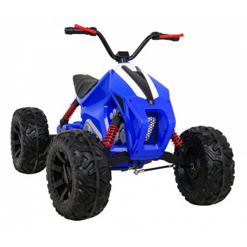 Quad Lucky Seven na batériu Modré + Kolesá EVA + Pomalý štart + LED + MP3 USB