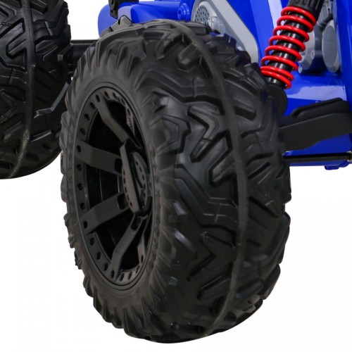 Quad Lucky Seven na batériu Modré + Kolesá EVA + Pomalý štart + LED + MP3 USB