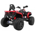 Quad Maverick 4x4 Elektrické vozidlo pre deti Červené + Kolesá EVA + Audio panel + LED