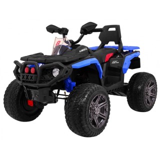 Quad Maverick 4x4 Elektrické vozidlo pre deti Modré + Kolesá EVA + Audio panel + LED