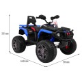 Quad Maverick 4x4 Elektrické vozidlo pre deti Modré + Kolesá EVA + Audio panel + LED