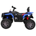 Quad Maverick 4x4 Elektrické vozidlo pre deti Modré + Kolesá EVA + Audio panel + LED