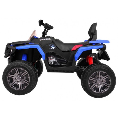 Quad Maverick 4x4 Elektrické vozidlo pre deti Modré + Kolesá EVA + Audio panel + LED