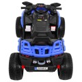 Quad Maverick 4x4 Elektrické vozidlo pre deti Modré + Kolesá EVA + Audio panel + LED