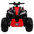 Quad na batériu Šport Run pre deti Čierny + Pohon 4x4 + LED + Rádio MP3