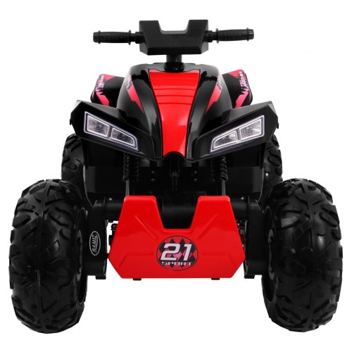 Quad na batériu Šport Run pre deti Čierny + Pohon 4x4 + LED + Rádio MP3