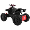Quad na batériu Šport Run pre deti Čierny + Pohon 4x4 + LED + Rádio MP3