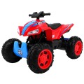 Quad na batériu Šport Run pre deti Červený + Pohon 4x4 + LED + Rádio MP3