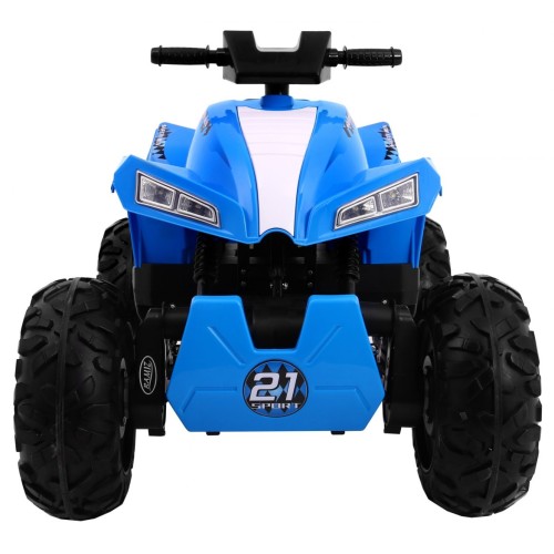 Quad na batériu Šport Run pre deti Modrý + Pohon 4x4 + LED + Rádio MP3