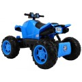 Quad na batériu Šport Run pre deti Modrý + Pohon 4x4 + LED + Rádio MP3