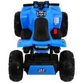 Quad na batériu Šport Run pre deti Modrý + Pohon 4x4 + LED + Rádio MP3