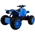 Quad na batériu Šport Run pre deti Modrý + Pohon 4x4 + LED + Rádio MP3