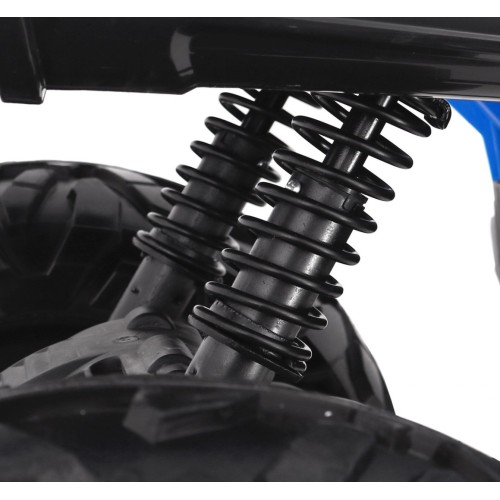 Quad na batériu Šport Run pre deti Modrý + Pohon 4x4 + LED + Rádio MP3