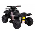 Quad Storm na batériu pre deti Čierny + Motor 25W + MP3 USB + LED