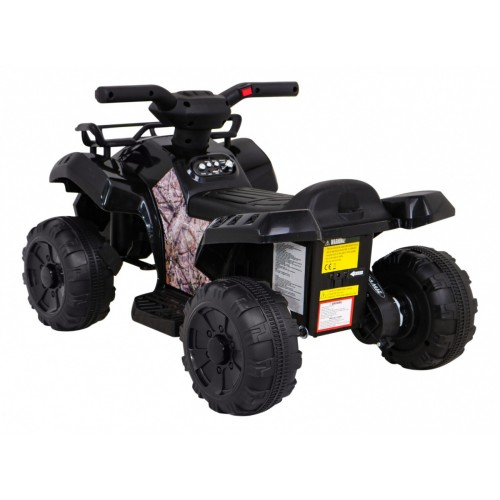 Quad Storm na batériu pre deti Čierny + Motor 25W + MP3 USB + LED