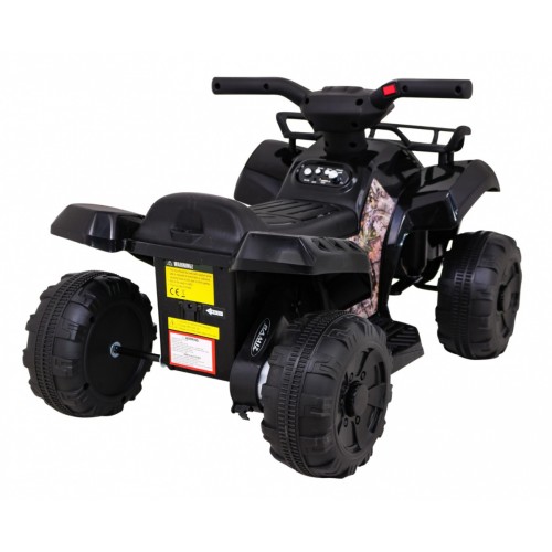 Quad Storm na batériu pre deti Čierny + Motor 25W + MP3 USB + LED