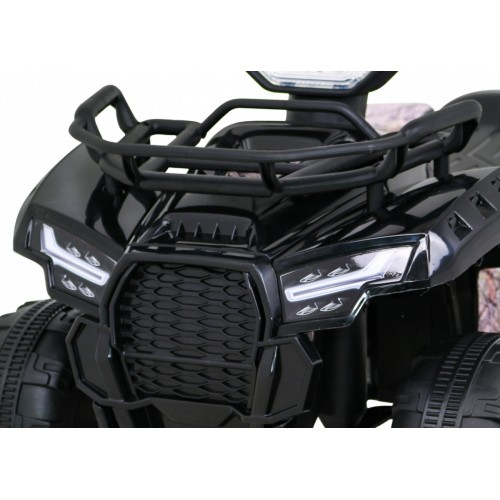 Quad Storm na batériu pre deti Čierny + Motor 25W + MP3 USB + LED