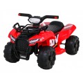 Quad Storm na batériu pre deti Červený + Motor 25W + MP3 USB + LED
