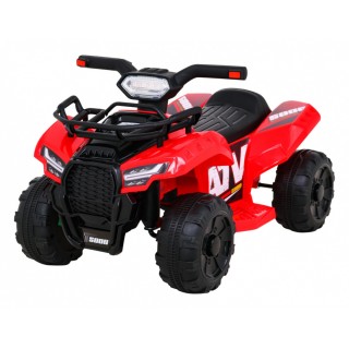 Quad Storm na batériu pre deti Červený + Motor 25W + MP3 USB + LED