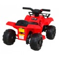 Quad Storm na batériu pre deti Červený + Motor 25W + MP3 USB + LED