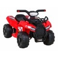 Quad Storm na batériu pre deti Červený + Motor 25W + MP3 USB + LED