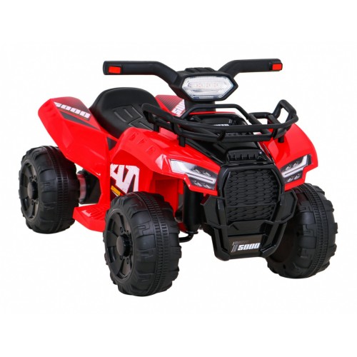 Quad Storm na batériu pre deti Červený + Motor 25W + MP3 USB + LED