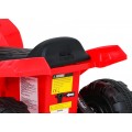 Quad Storm na batériu pre deti Červený + Motor 25W + MP3 USB + LED