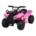 Quad Storm na batériu pre deti Ružový + Motor 25W + MP3 USB + LED