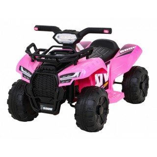Quad Storm na batériu pre deti Ružový + Motor 25W + MP3 USB + LED