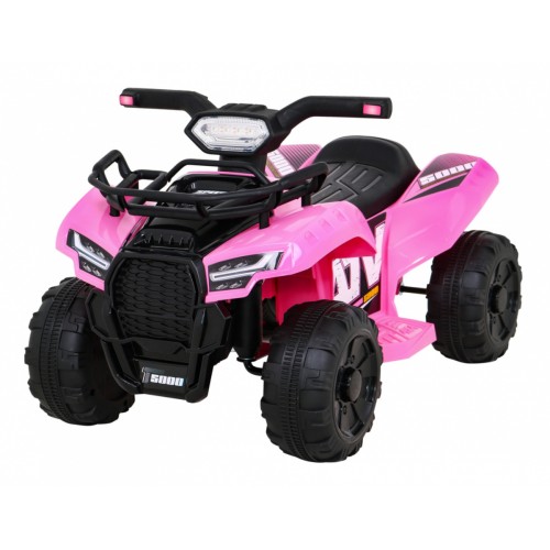 Quad Storm na batériu pre deti Ružový + Motor 25W + MP3 USB + LED