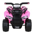 Quad Storm na batériu pre deti Ružový + Motor 25W + MP3 USB + LED