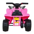 Quad Storm na batériu pre deti Ružový + Motor 25W + MP3 USB + LED