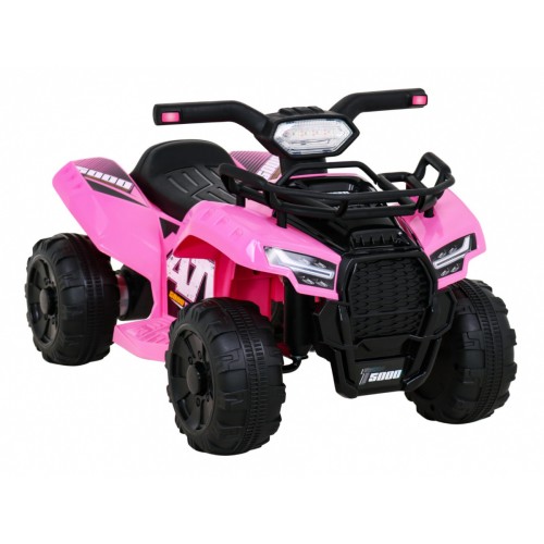Quad Storm na batériu pre deti Ružový + Motor 25W + MP3 USB + LED