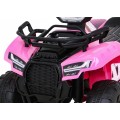 Quad Storm na batériu pre deti Ružový + Motor 25W + MP3 USB + LED