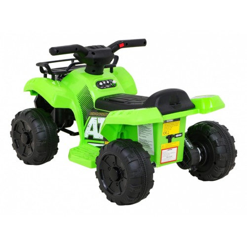 Quad Storm na batériu pre deti Zelený + Motor 25W + MP3 USB + LED