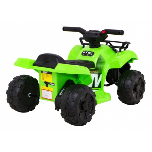 Quad Storm na batériu pre deti Zelený + Motor 25W + MP3 USB + LED