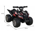 Quad The Fastest na batériu pre deti Čierny + Motor 25W