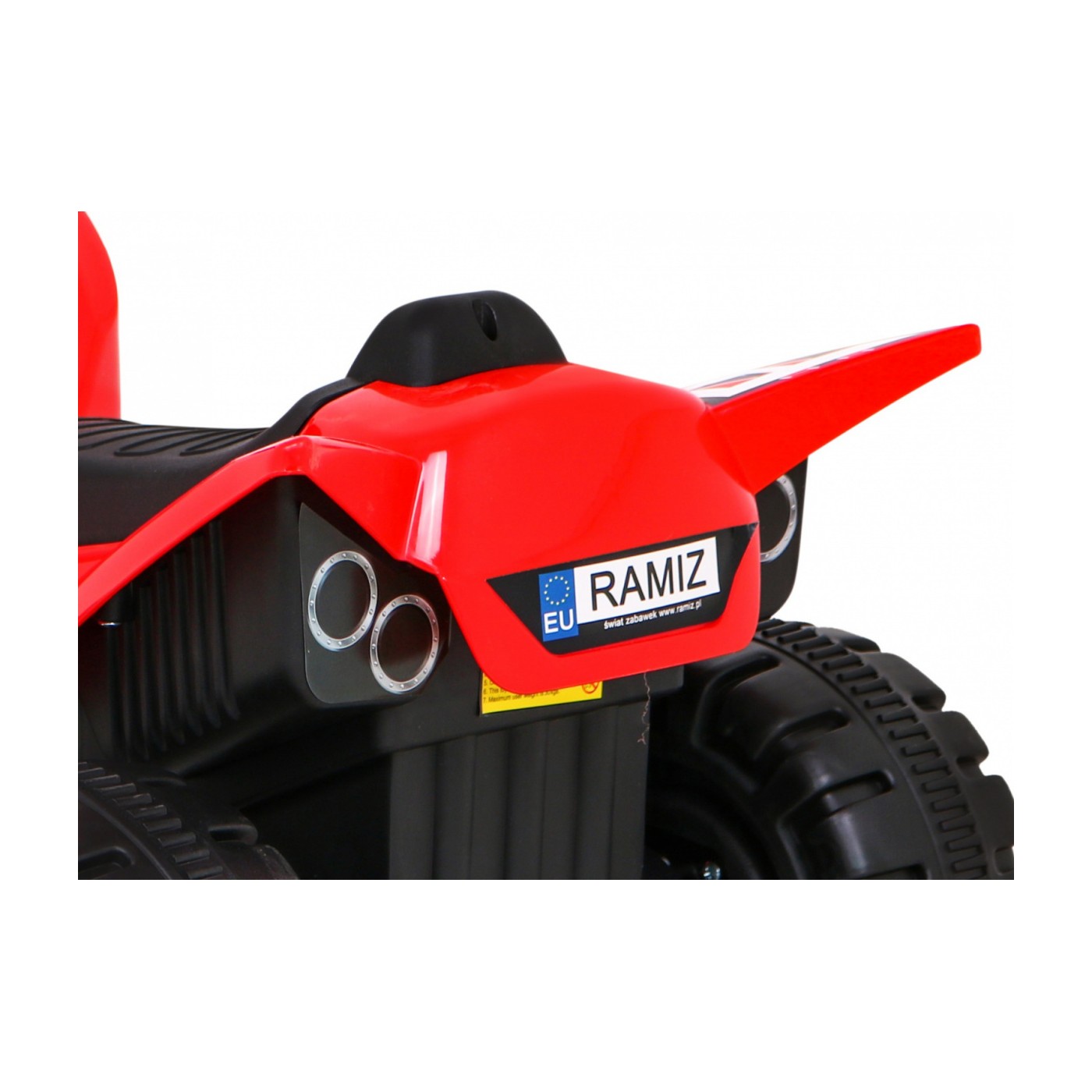 Quad The Fastest na batériu pre deti Červený + Motor 25W