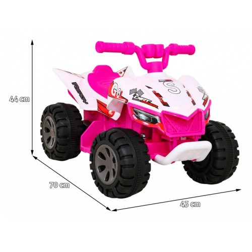 Quad The Fastest na batériu pre deti Ružový + Motor 25W