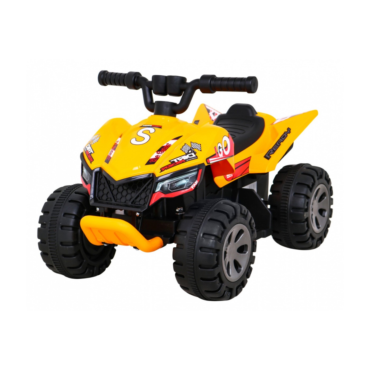 Quad The Fastest na batériu pre deti Žltý + Motor 25W