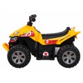 Quad The Fastest na batériu pre deti Žltý + Motor 25W