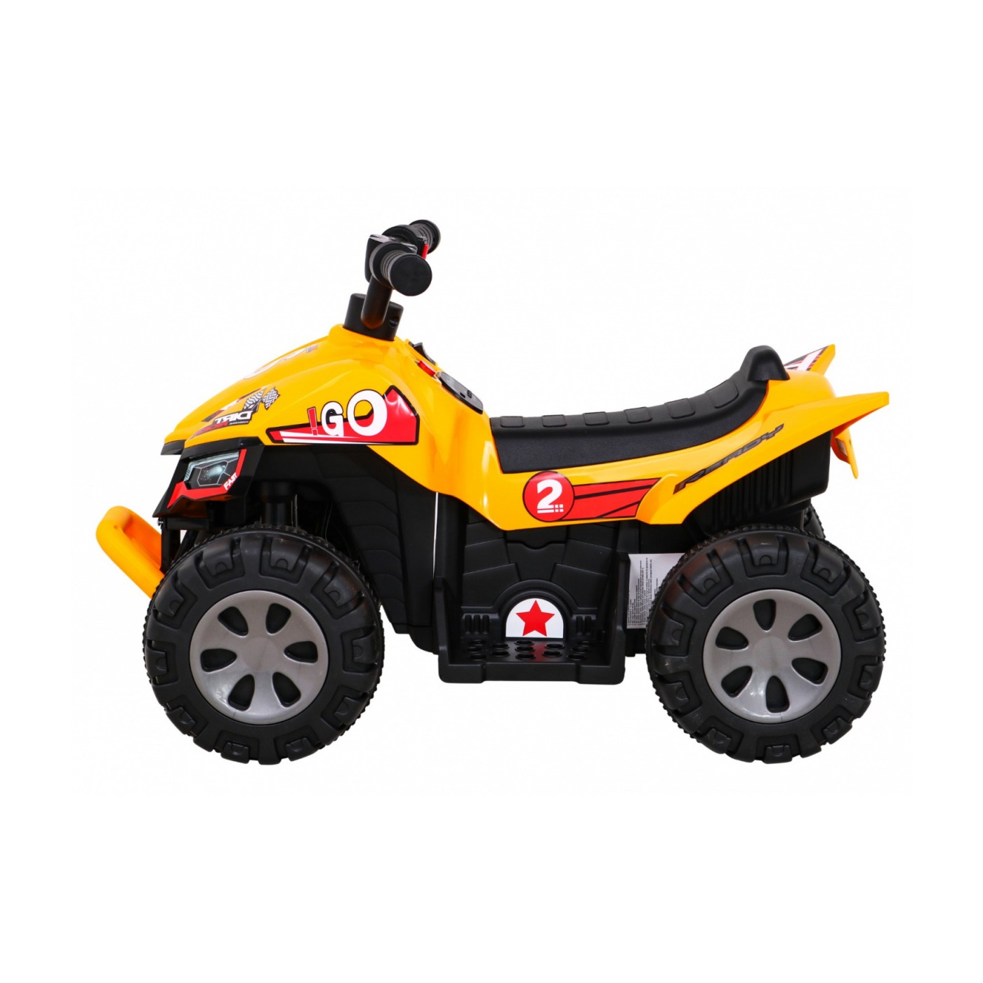 Quad The Fastest na batériu pre deti Žltý + Motor 25W